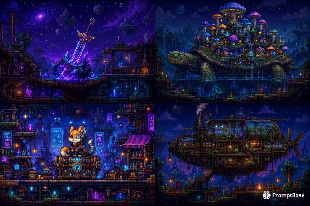 2D Pixel Art Game Asset Generator