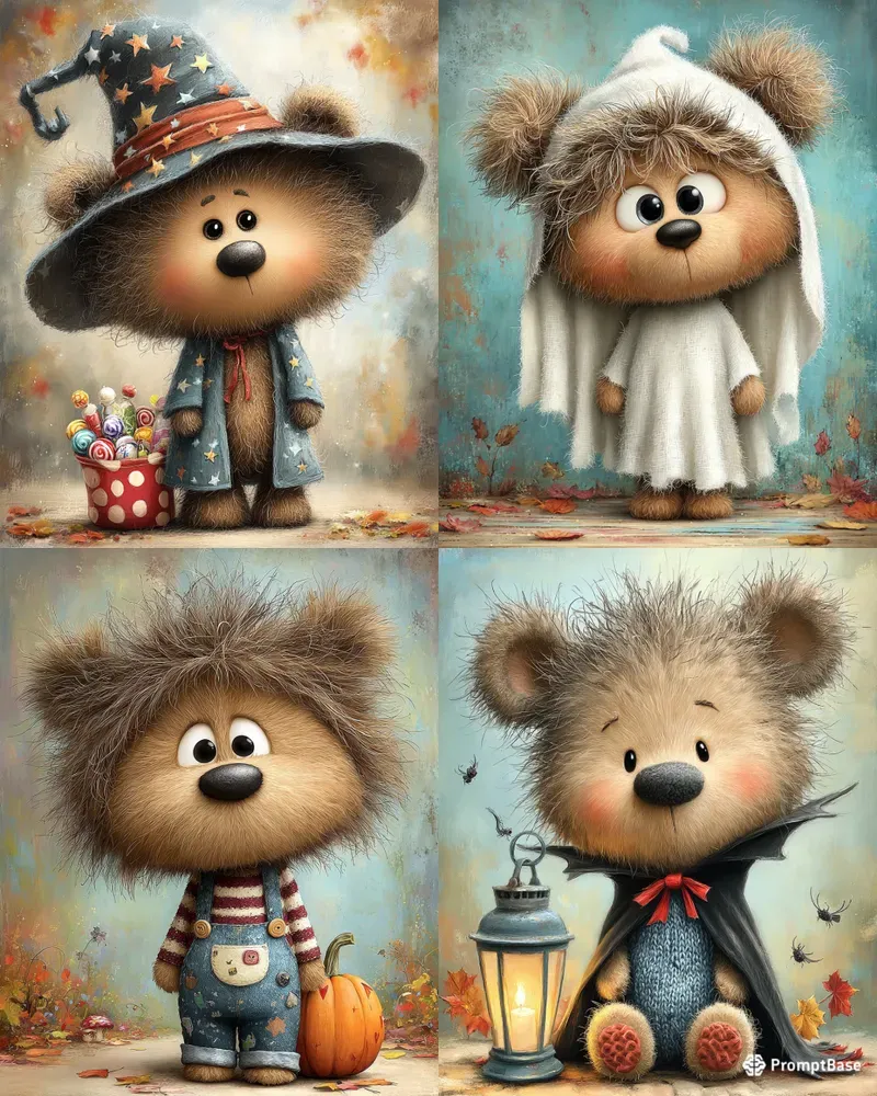 Halloween Teddy Bear Clipart