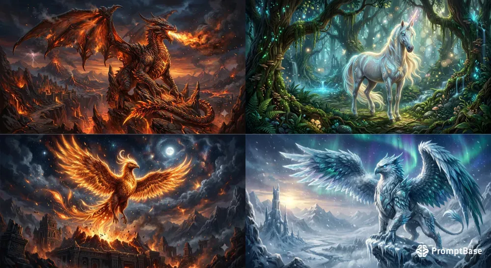 Mythical Creature Illustration Generator