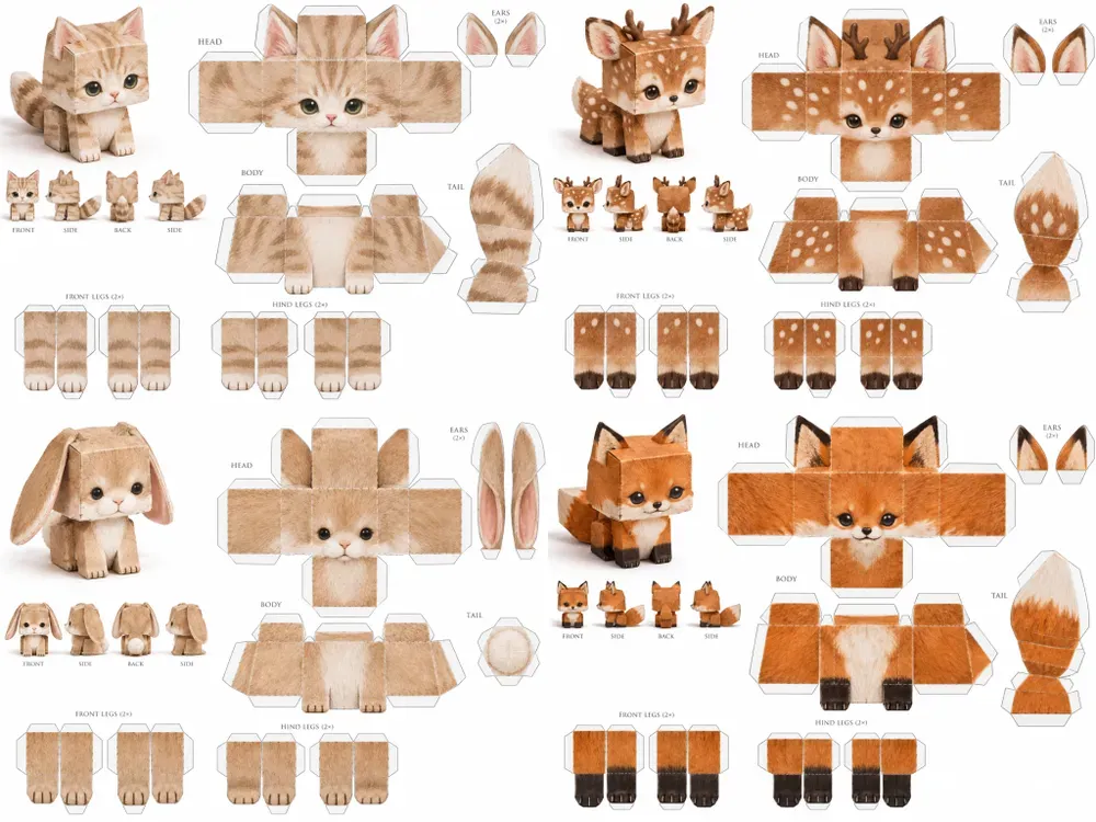 Cube Papercraft Toys