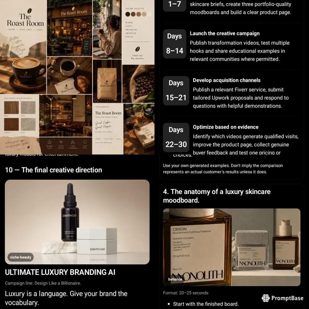 Luxury Brand Mood Boards