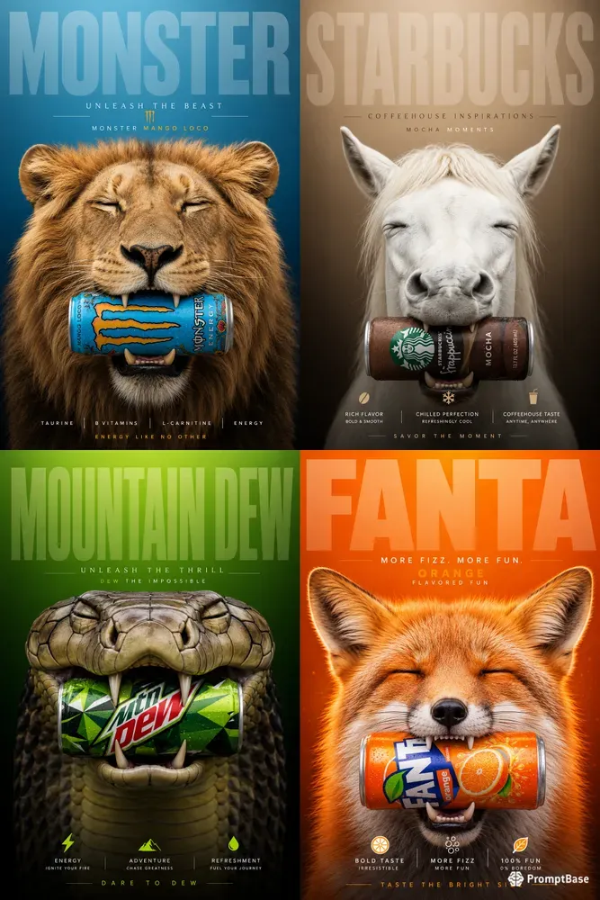Luxury Product Animal Poster Generator
