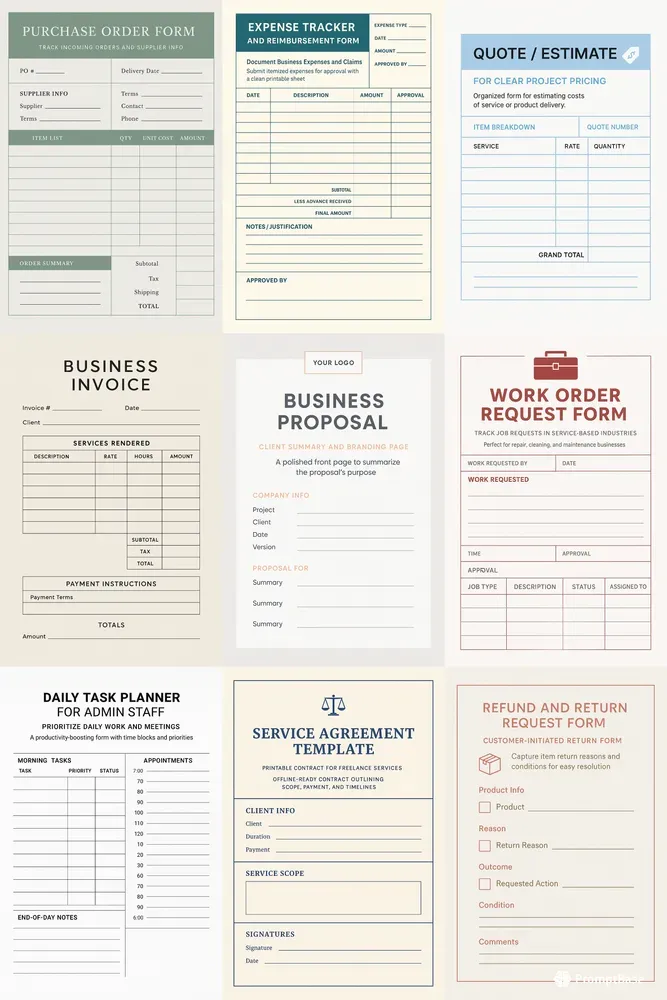 Admin Office Templates