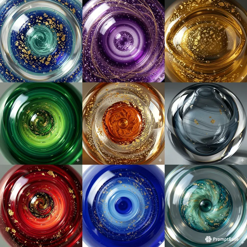 Murano Glass Eye Macro Illustrations
