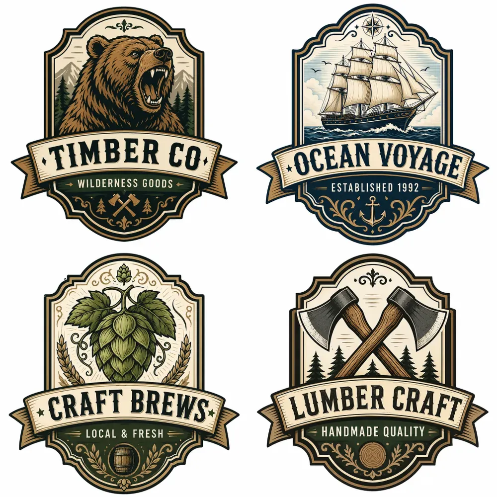 Vintage Badge Logo Designs