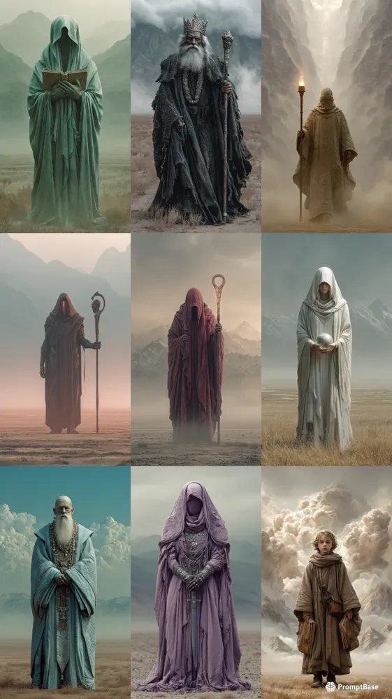 Mystic Ancient Wizard Portraits