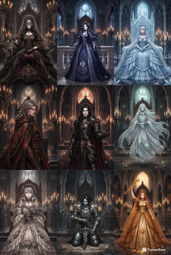 Gothic Royal Anime Portraits
