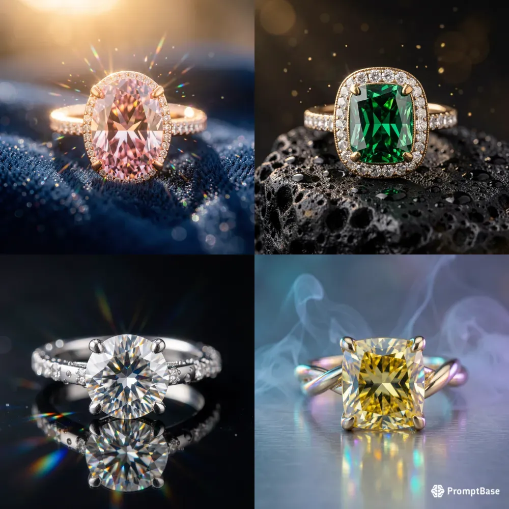 Cinematic Macro Diamond Jewelry Renders