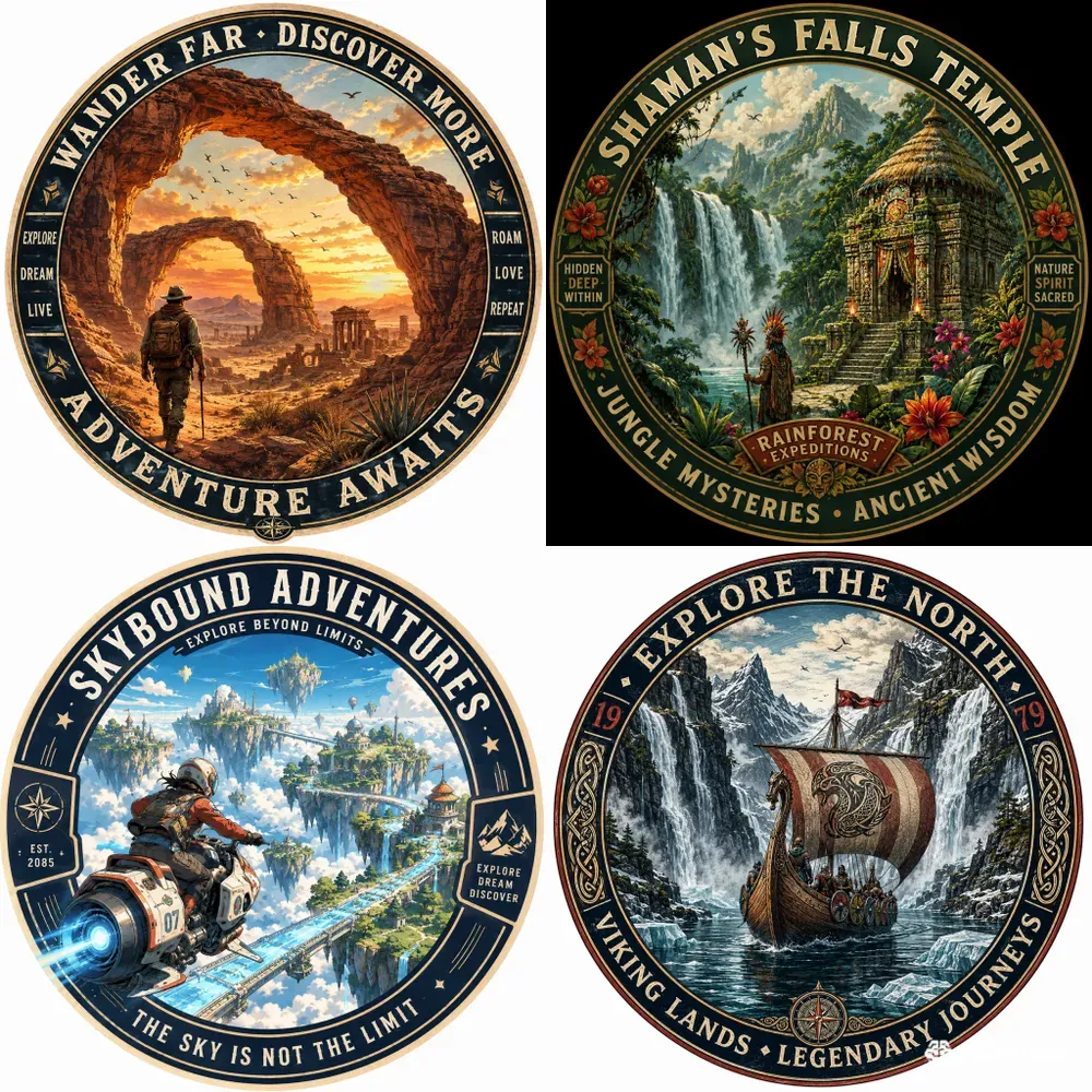 Adventure Badge Emblem Creators