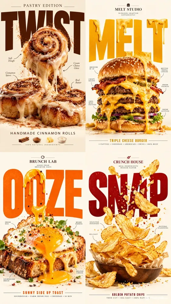 Editorial Food Typographies