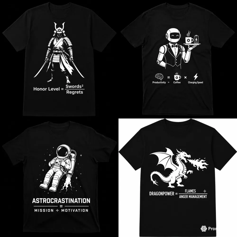 Funny Nerdy Equation Tshirts