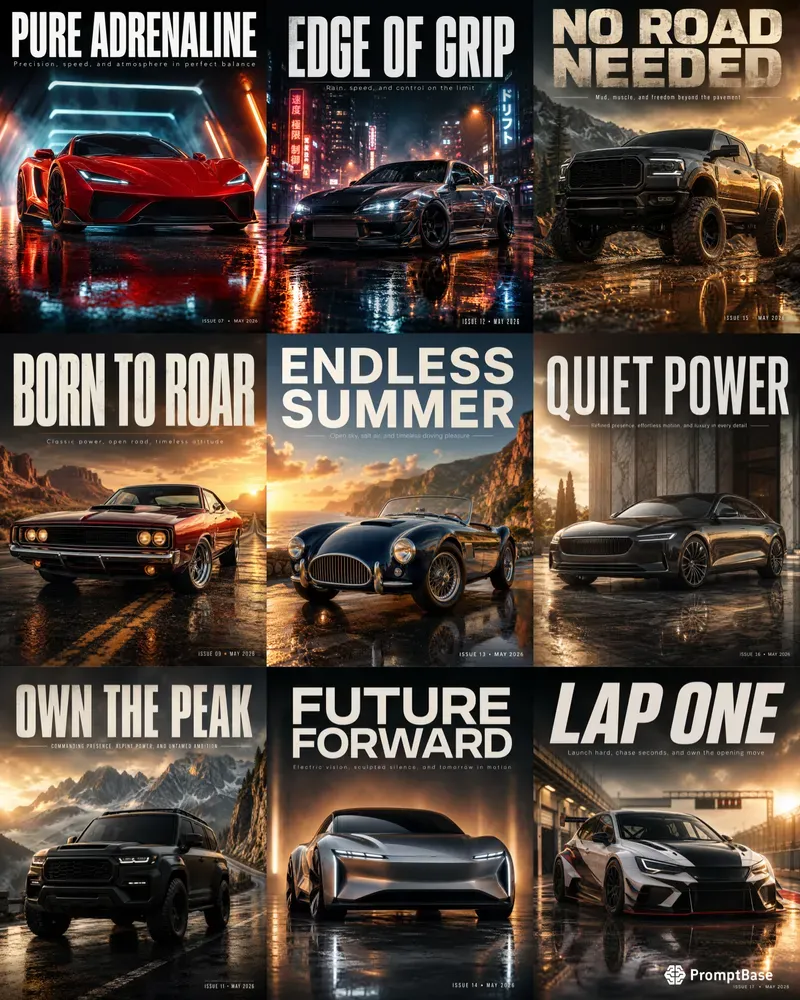 Cinematic Car Poster Makers