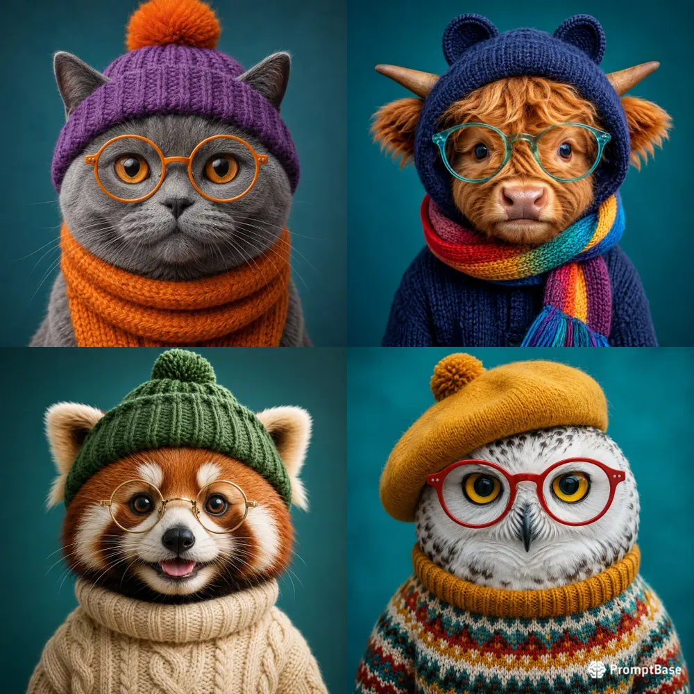 Whimsical Cozy Character Portraits