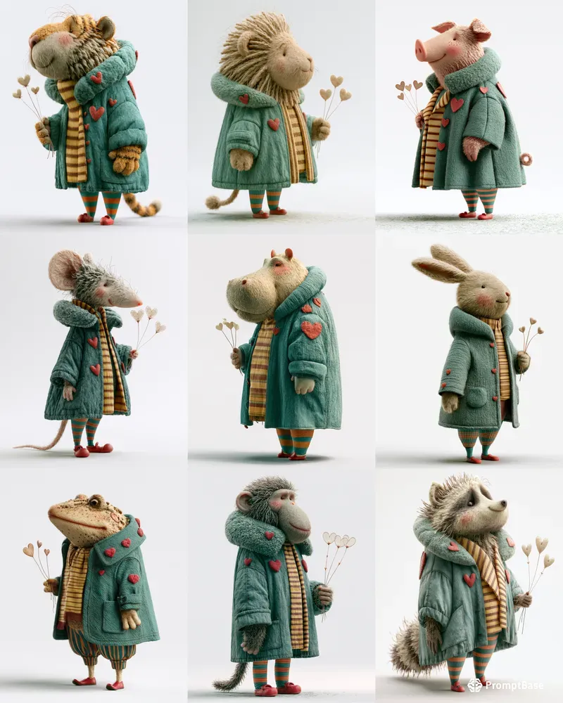 Cute 3D Storybook Animals