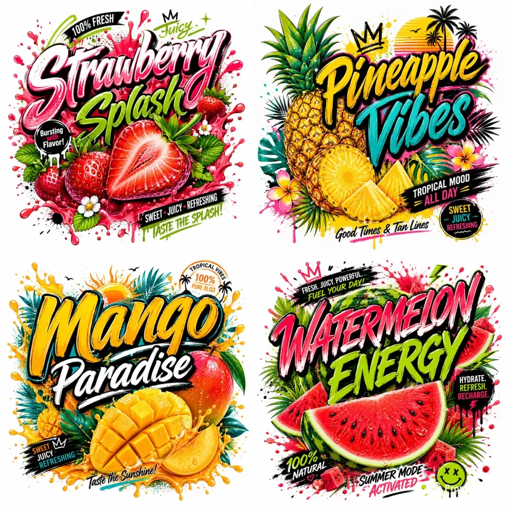 Fruit Streetwear Tshirt Designs