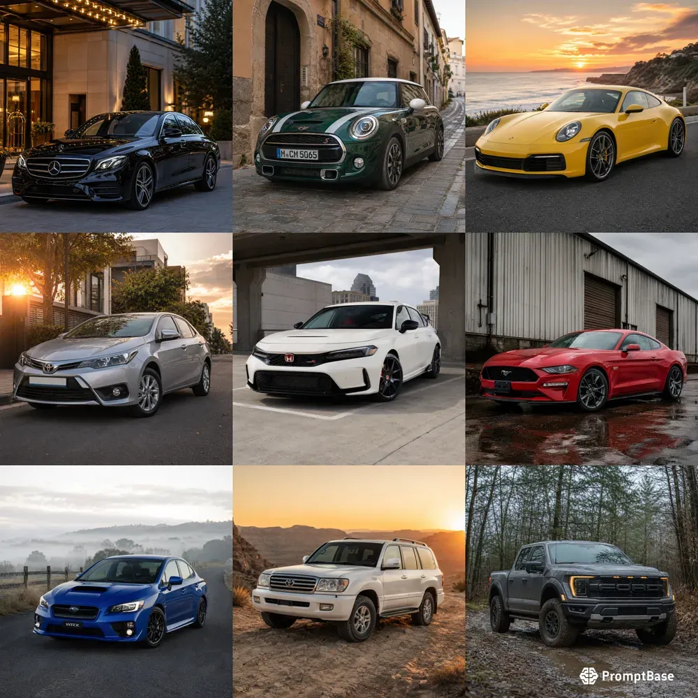 Realistic Automotive Photo Masters