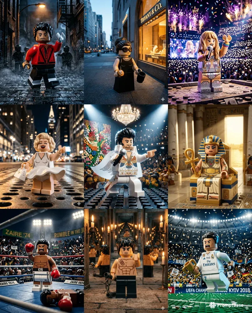 Realistic Celebrity Lego Minifigures