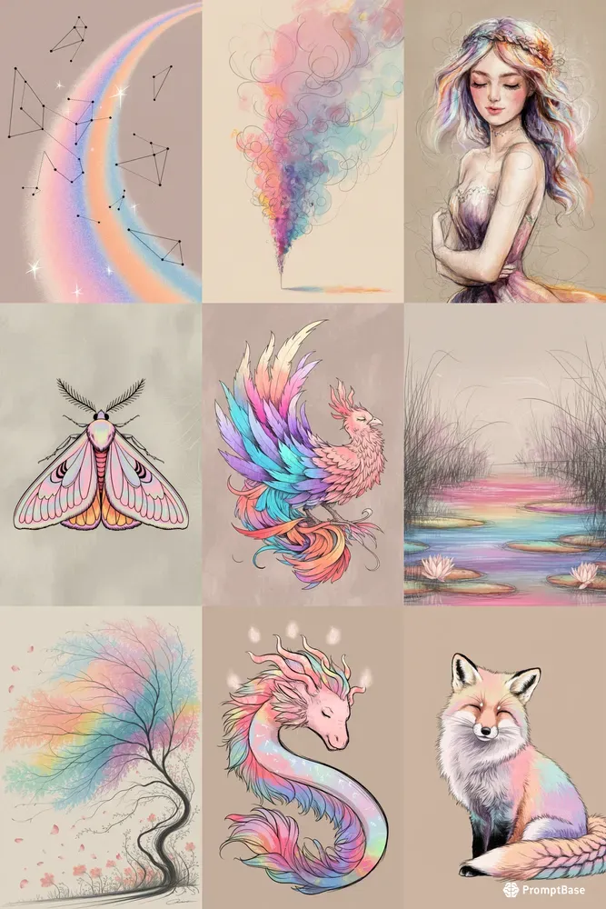 Dreamlike Forms In Pastel Hues