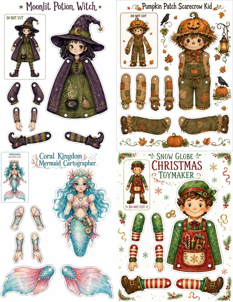 Printable Paper Doll Crafts