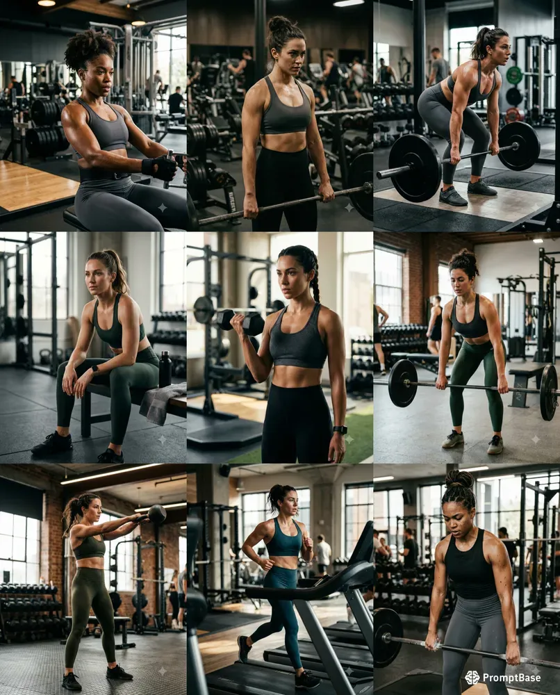 Female Gym Photography Generator