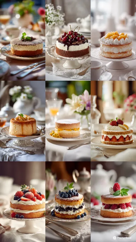 Realistic Sponge Cake Food