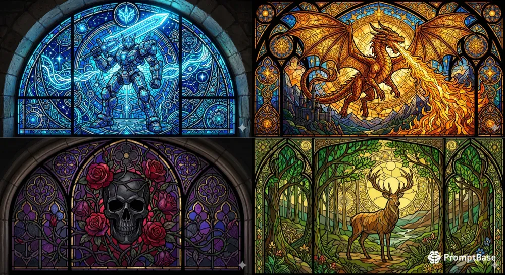 Radiant Stained Glass Art