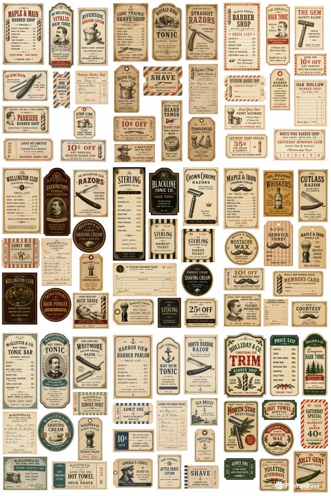 Vintage Barbershop Ephemera