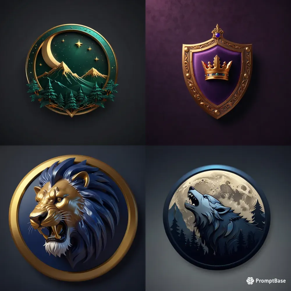 3D Glossy Claymorphic Emblem Icons