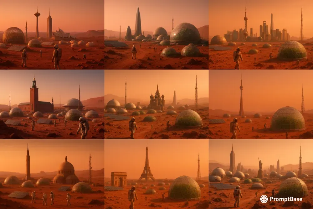 Mars Colony Landscapes
