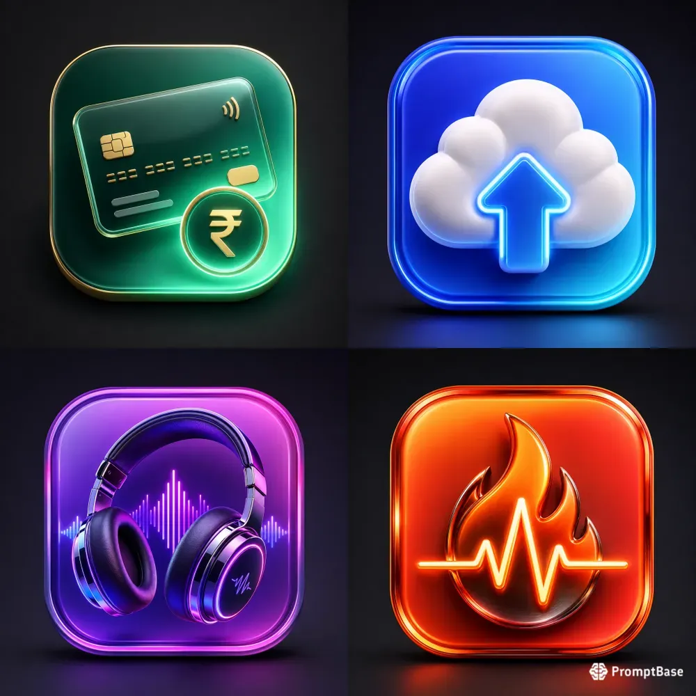 3D Modern App Icon UI UX Designs