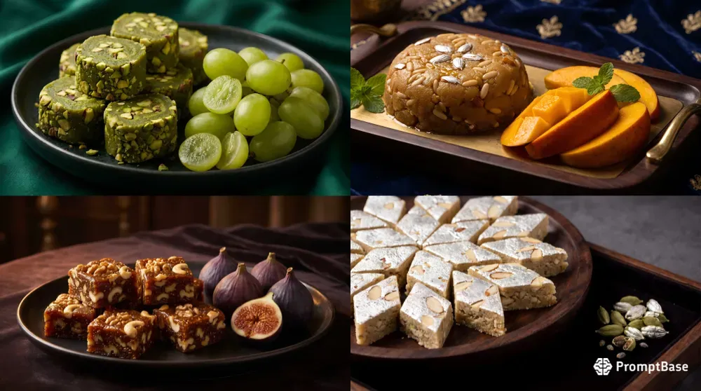 Luxury Indian Halwa Barfi Stock Photos