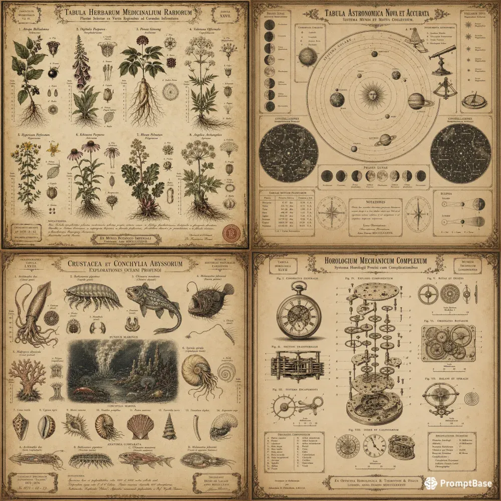 Antique Scientific Plates