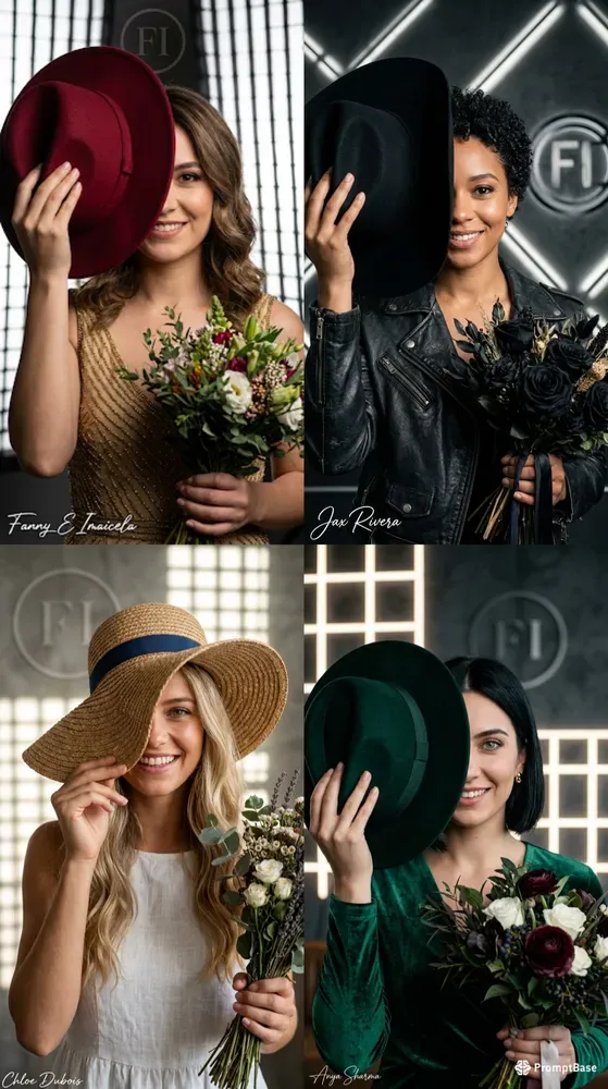 8K Playful Peekaboo Fashion Portraits