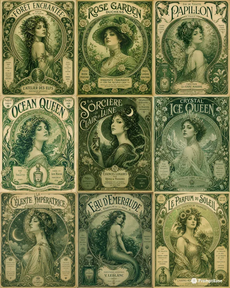 Art Nouveau Vintage Poster Creators