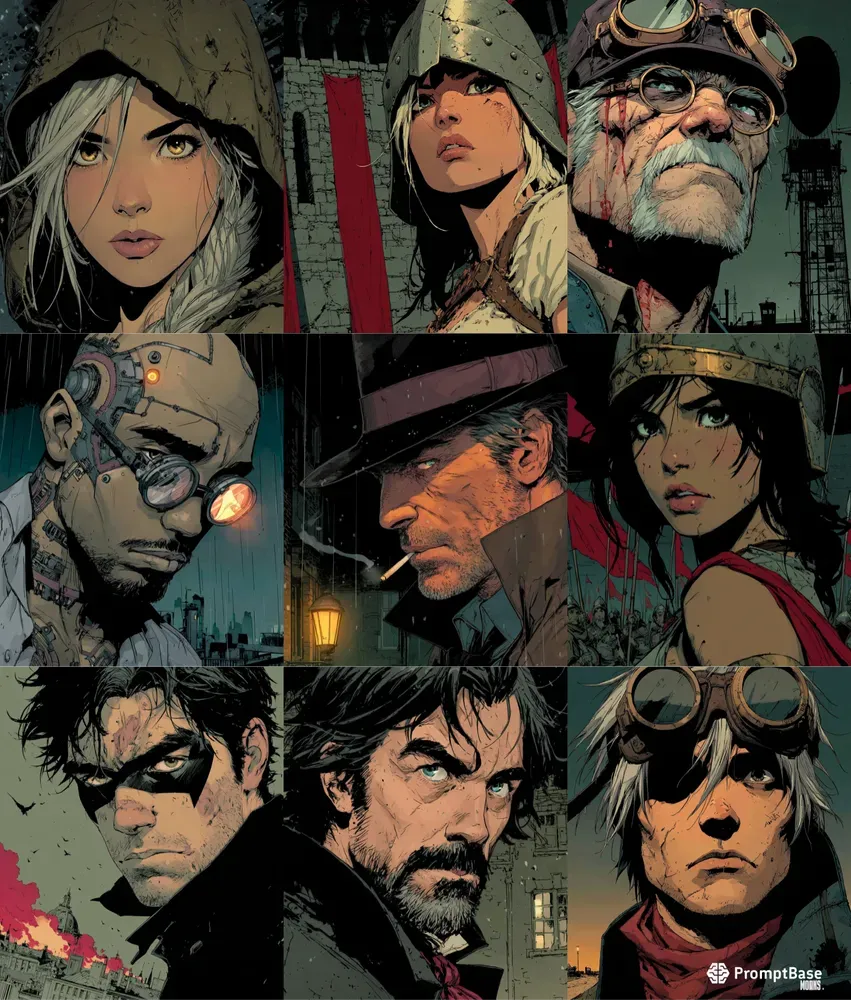Graphic Novel Realism Portraits