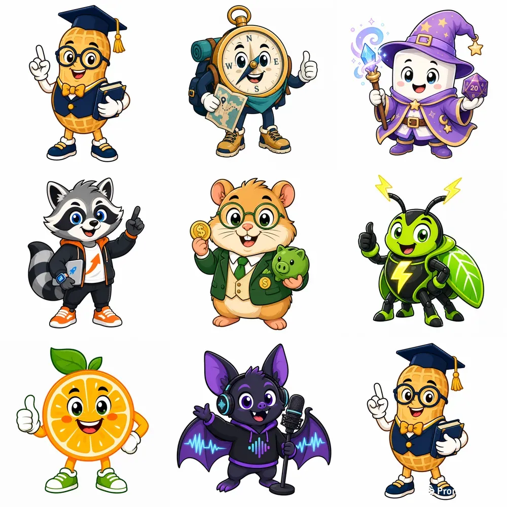 Cute 2D Brand Mascot Generator