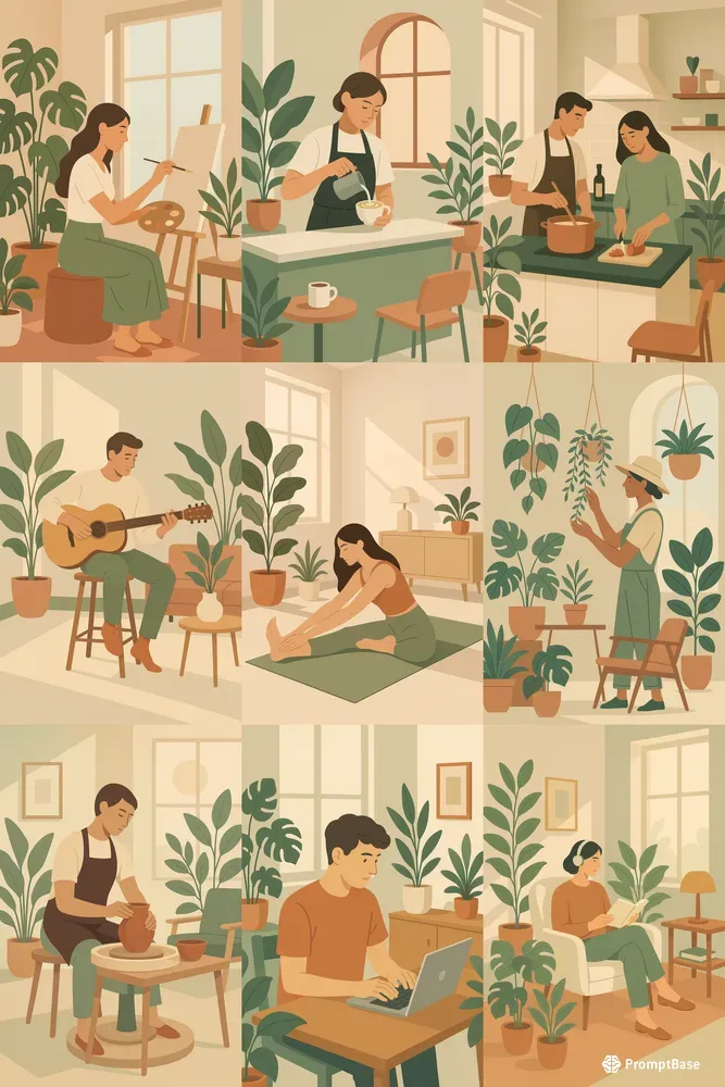Pastel Serenity Lifestyle Art