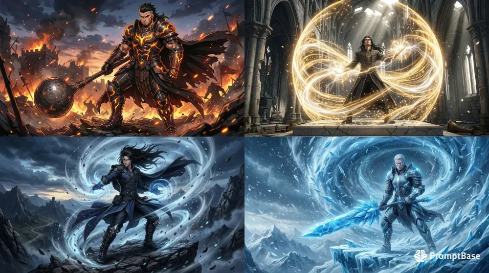 Elemental Anime Warriors