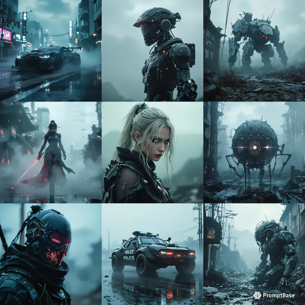 Cinematic Futuristic Cyberpunk Scifi