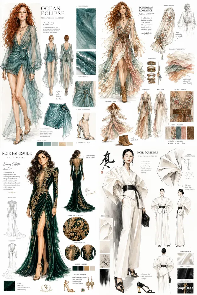 Luxury Fashion Sketches