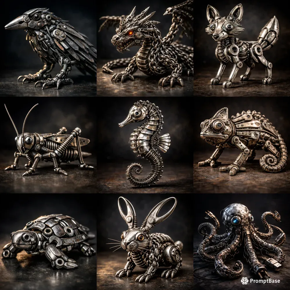 Tool Creature Sculptures