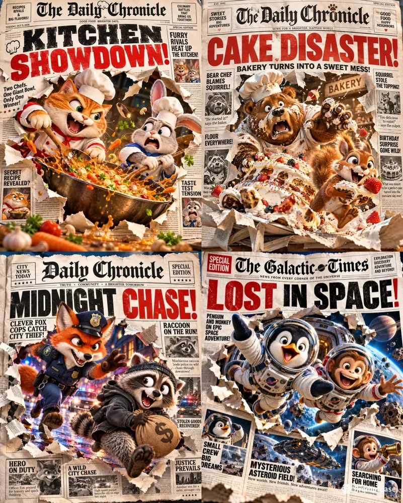 Funny Animal Newspaper Covers
