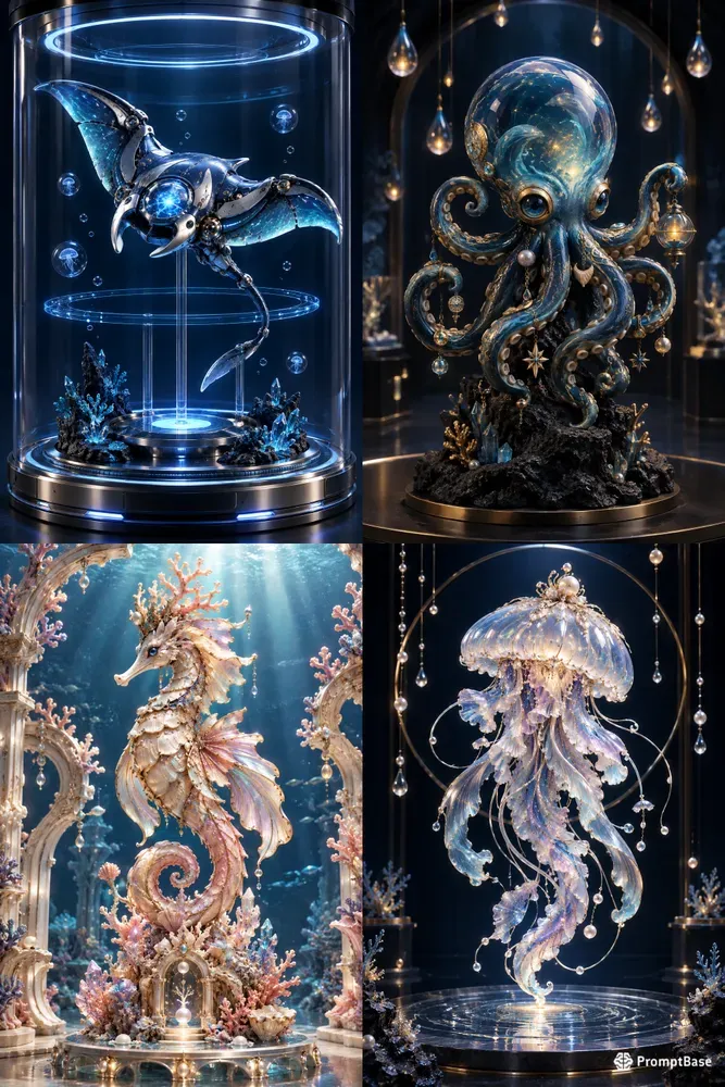 Ocean Depths Premium 3D Art Toys