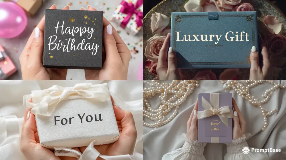 Luxury Gift Box Product Mockups