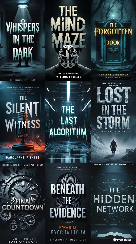 Book Cover Design Psychological Thrillers