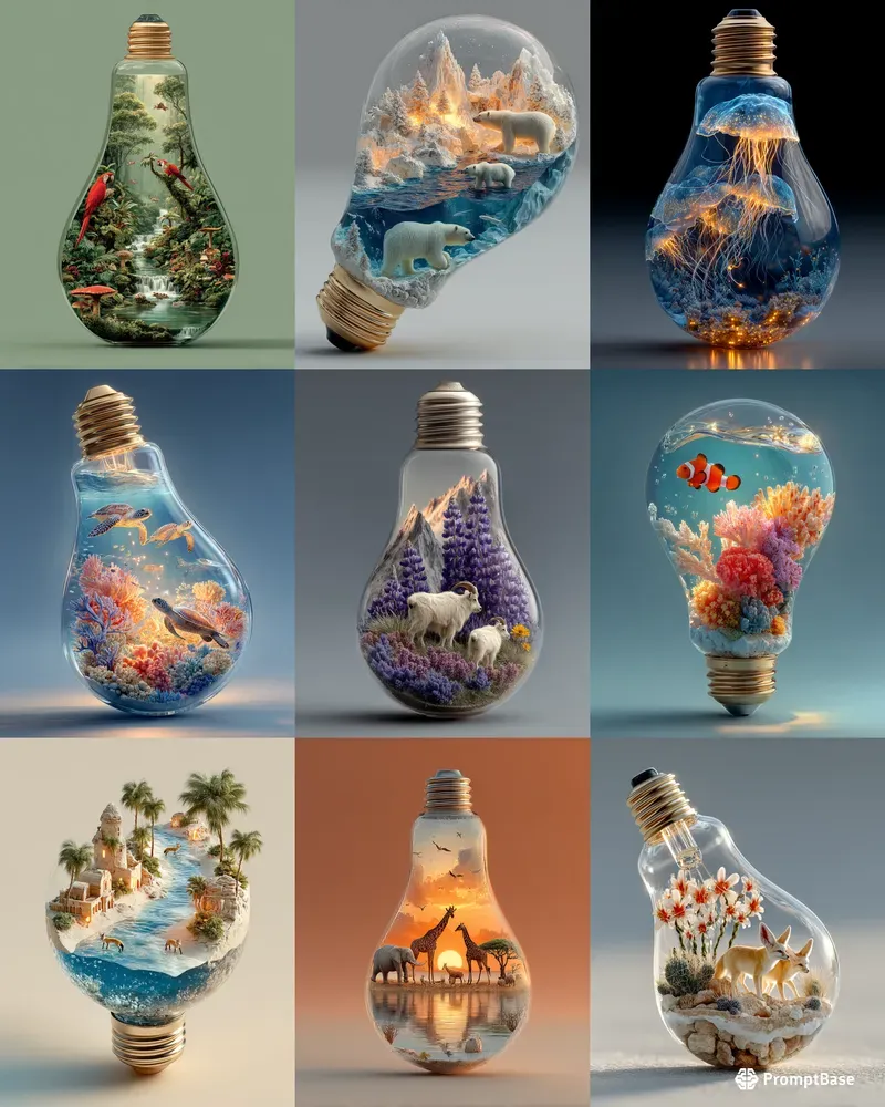 Sustainable Ecolightbulb Ecosystems