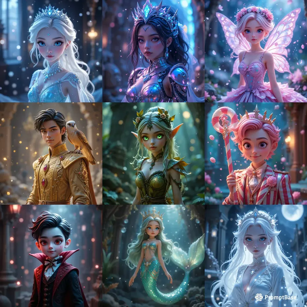 Whimsical Fantasy Royal Character Prompts