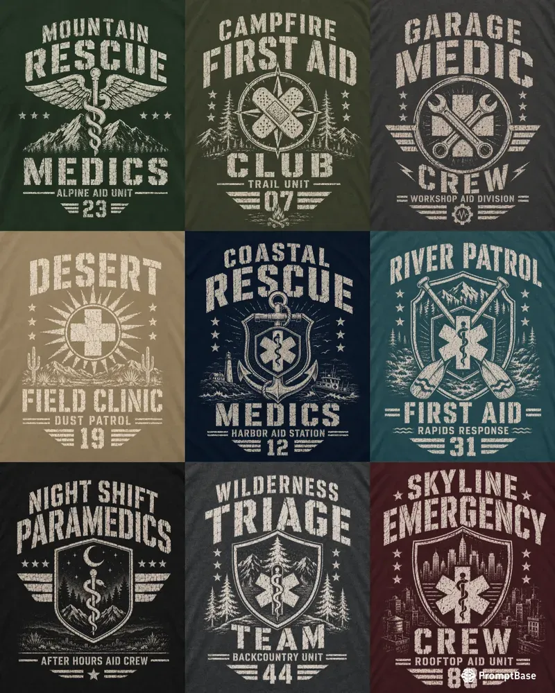 Vintage Field Medic Tshirt Designs