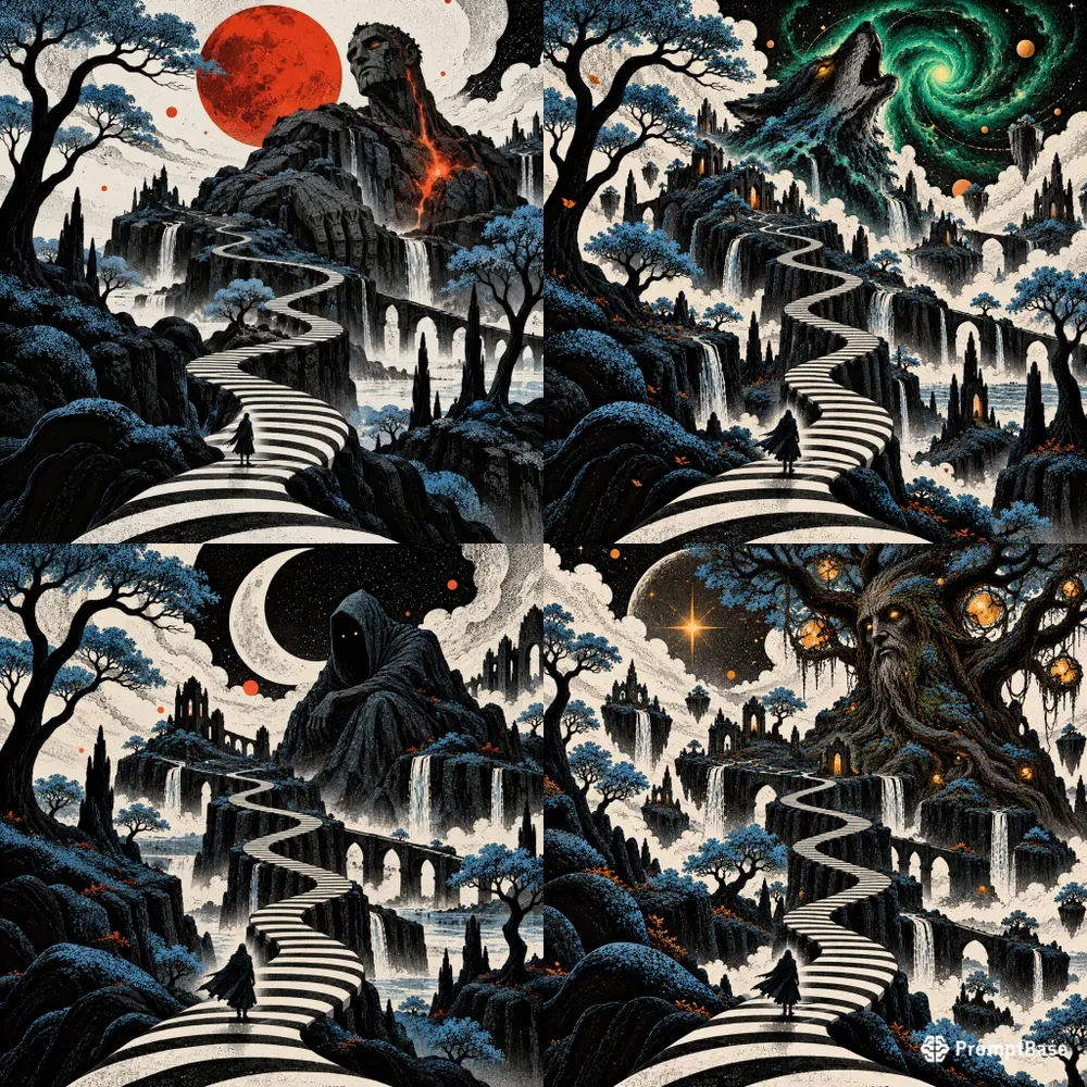 Surrealist Dreamscape Character Series