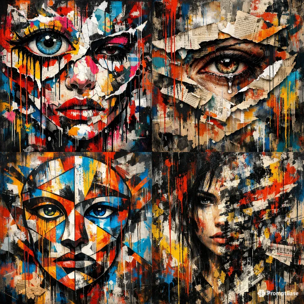 Abstract Urban Face Art Generator